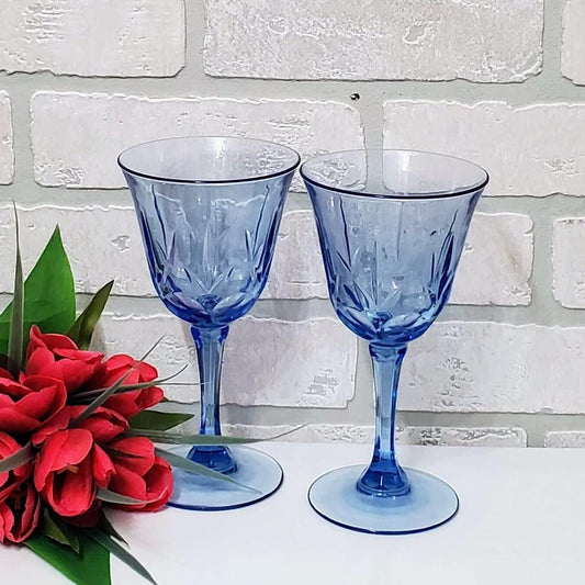 Avon American Blue Classics Glasses Vintage Goblet Collectible in Box