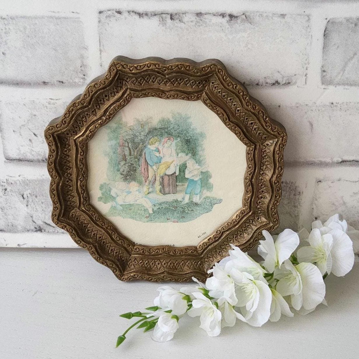 BP Co Ornate Burwood Octagonal Framed Print