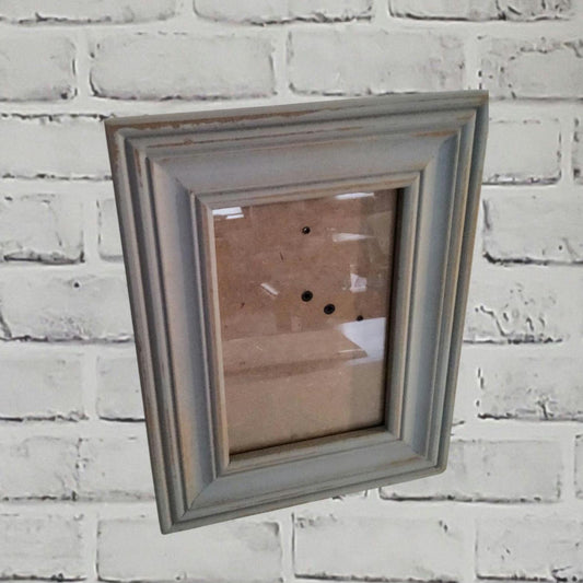 Weathered Grey Multi Display Easel Back Cottagecore Picture Frame
