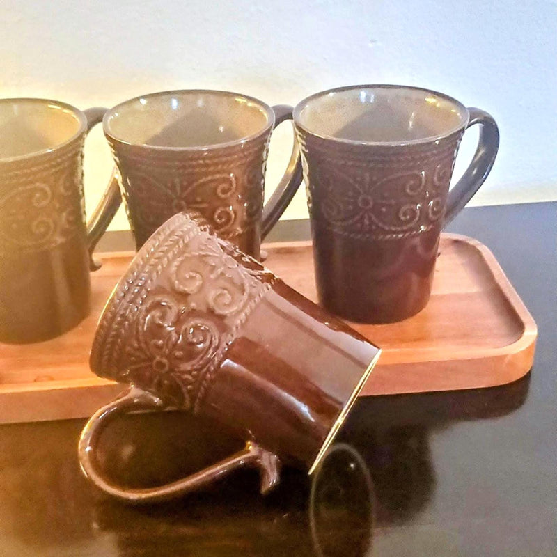 Salia Stoneware Coffee Tea Mug Set by Elama