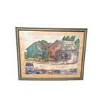 Original Nautical Watercolor Painting, Fisherman Gift