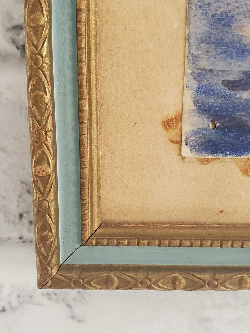 Original Nautical Watercolor Painting, Fisherman Gift