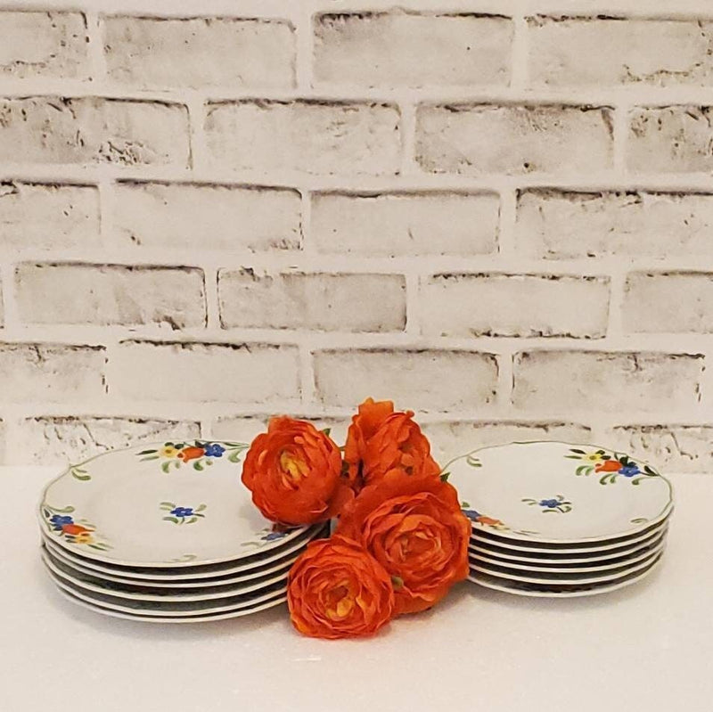 Vintage Taste Setter Plates, Collectible Floral Dinnerware Set