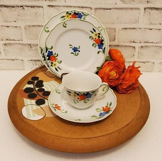 Vintage Taste Setter Plates, Collectible Floral Dinnerware Set