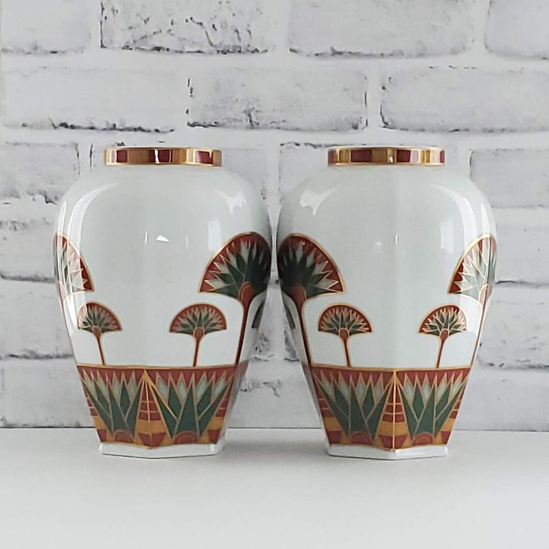 1980's Taste Setter 'Lotus' Vintage Collectible Gail Levites Vases
