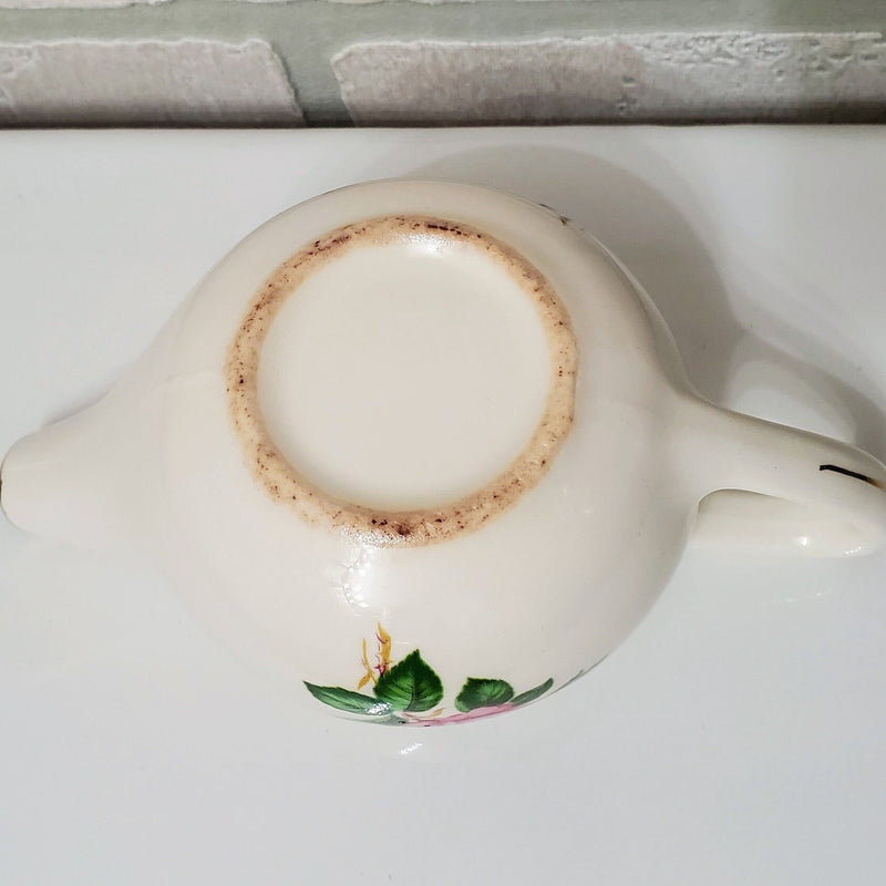 Creamer and Salad Plate Coquette "Old Rose" Paden City Dishes Set