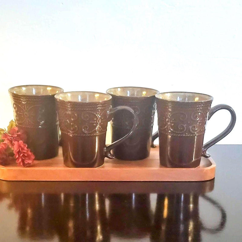 Salia Stoneware Coffee Tea Mug Set by Elama
