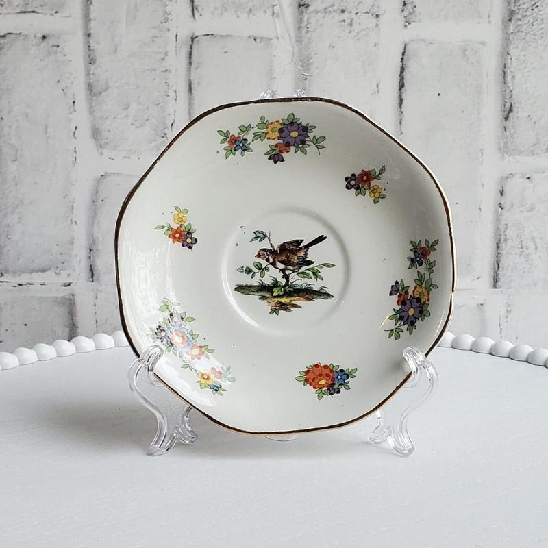 Choice English Ceramic Saucers Collectible Floral Ring Dish Assortment Coquette Gift
