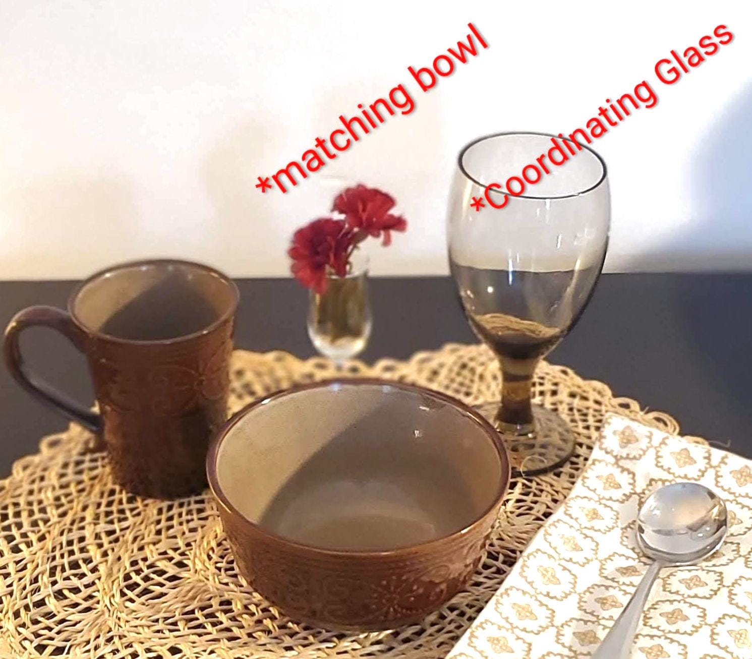 Salia Stoneware Coffee Tea Mug Set by Elama