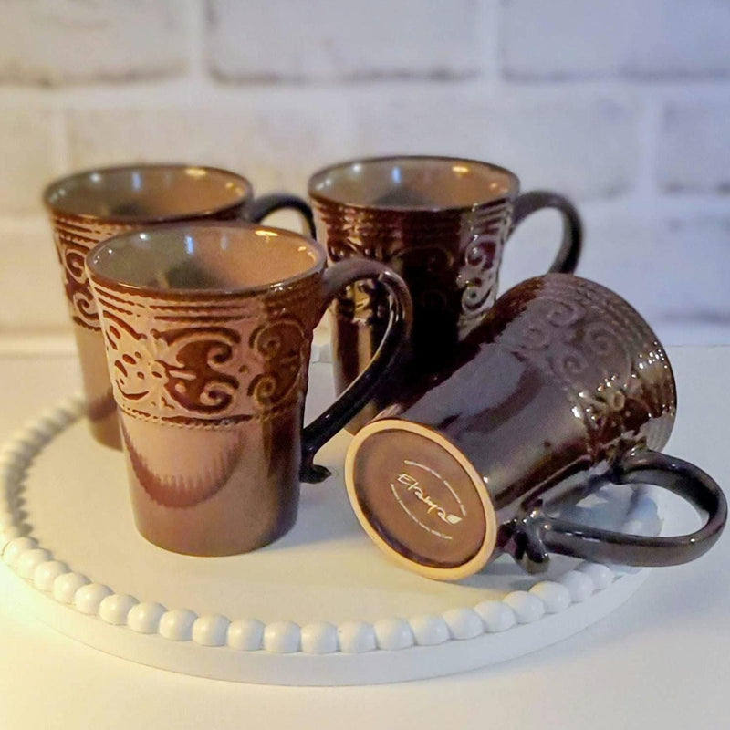 Salia Stoneware Coffee Tea Mug Set by Elama