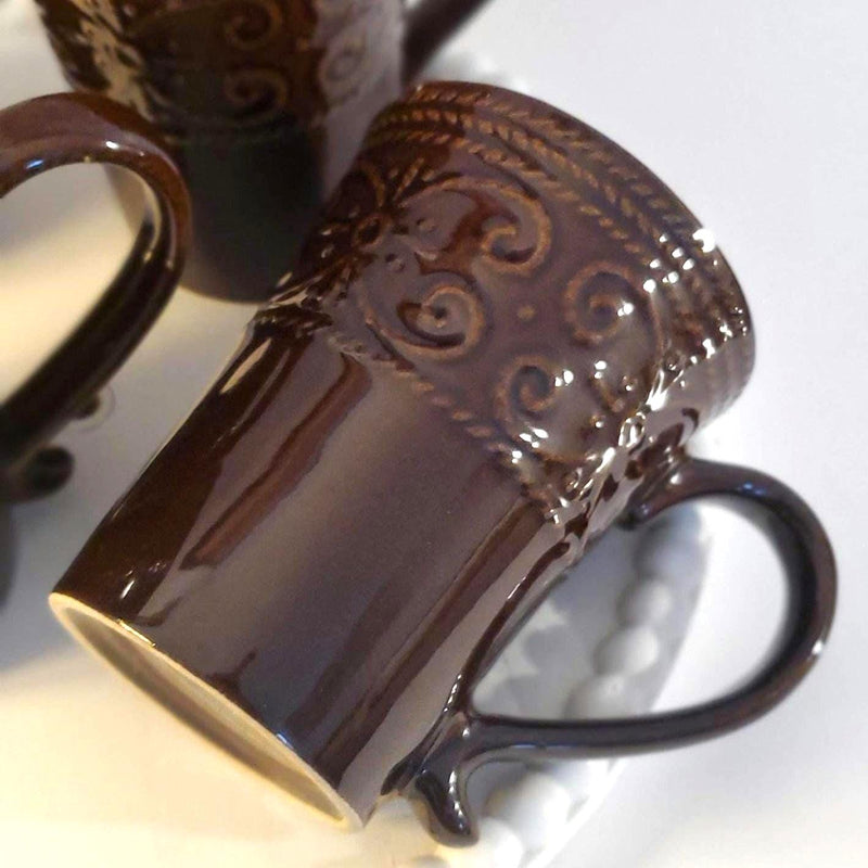 Salia Stoneware Coffee Tea Mug Set by Elama