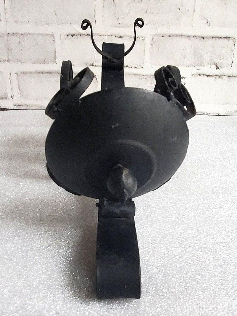 Cast Iron Bottle Cradle Ornate Wine Bottle Holder Old World Decor