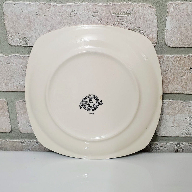 Creamer and Salad Plate Coquette "Old Rose" Paden City Dishes Set