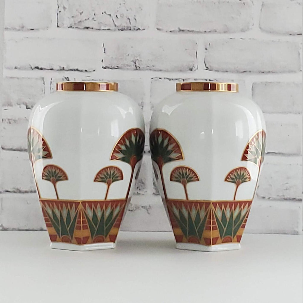 1980's Taste Setter 'Lotus' Vintage Collectible Gail Levites Vases