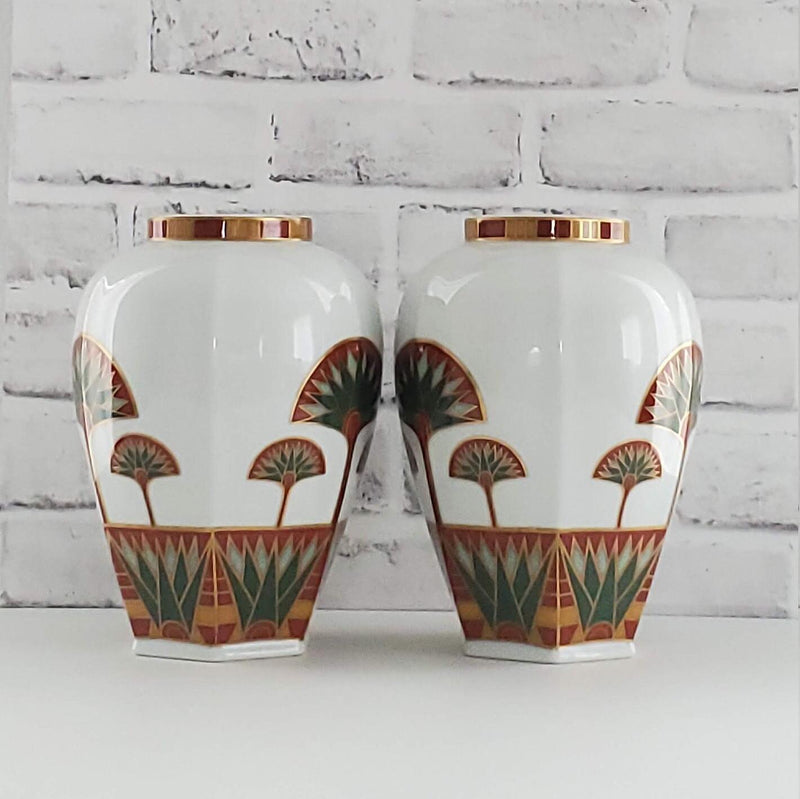 1980's Taste Setter 'Lotus' Vintage Collectible Gail Levites Vases