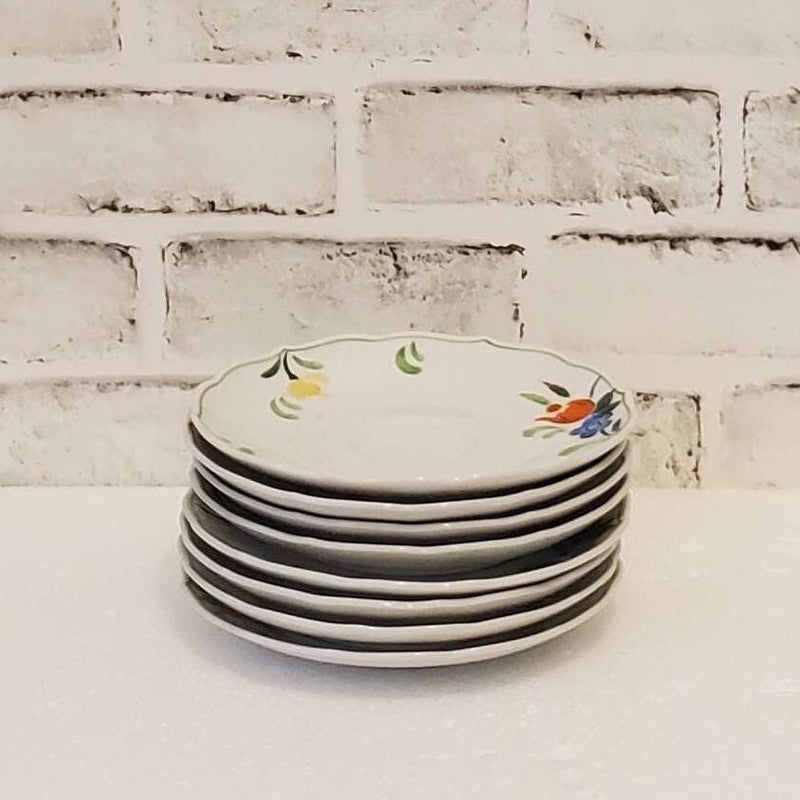 Vintage Taste Setter Dinnerware Tuliptime Collection Floral Cups and Saucers Set