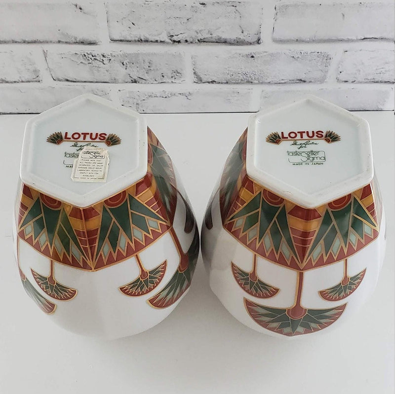 1980's Taste Setter 'Lotus' Vintage Collectible Gail Levites Vases
