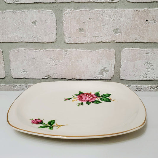 Creamer and Salad Plate Coquette "Old Rose" Paden City Dishes Set