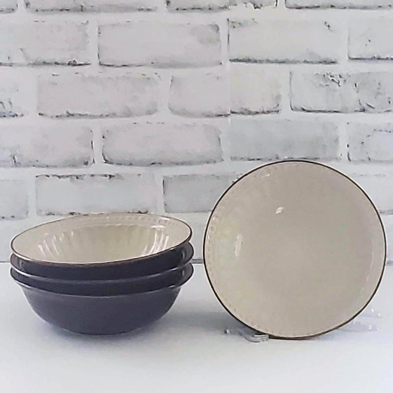 Timeless Dinnerware Gibson Designs Vintage Brown Soup Cereal Bowls